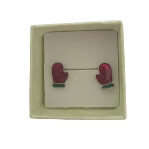 Red Mittens Kid's Earrings‎